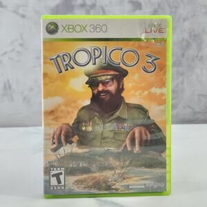 XBox 360 Live Tropico 3 rated Teen Manual included Microsoft video Games 2010